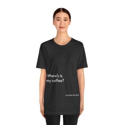 Black T-shirt Coffee Quote Print Jersey Short Sleeve Tee Unisex - Image 11