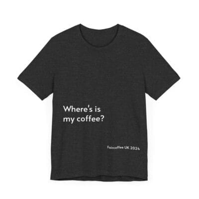 Black T-shirt Coffee Quote Print Jersey Short Sleeve Tee Unisex - Image 3