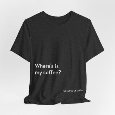 Black T-shirt Coffee Quote Print Jersey Short Sleeve Tee Unisex - Image 6