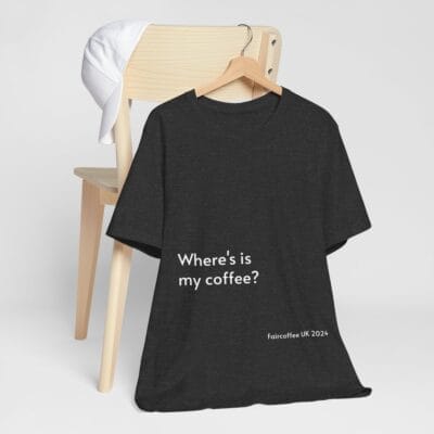 Black T-shirt Coffee Quote Print Jersey Short Sleeve Tee Unisex - Image 8