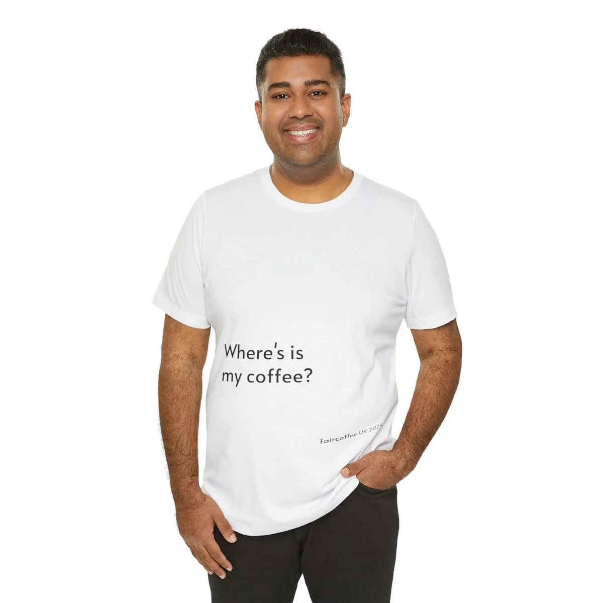 White T-Shirt Coffee Quote Print Jersey Short Sleeve Tee Unisex - Image 16