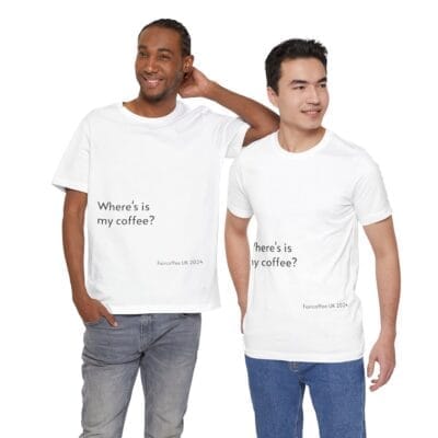 White T-Shirt Coffee Quote Print Jersey Short Sleeve Tee Unisex - Image 28