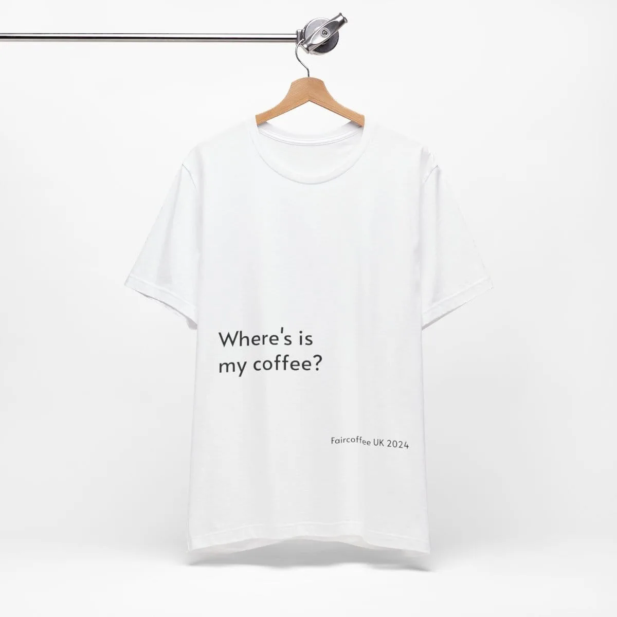 White T-Shirt Coffee Quote Print Jersey Short Sleeve Tee Unisex - Image 7