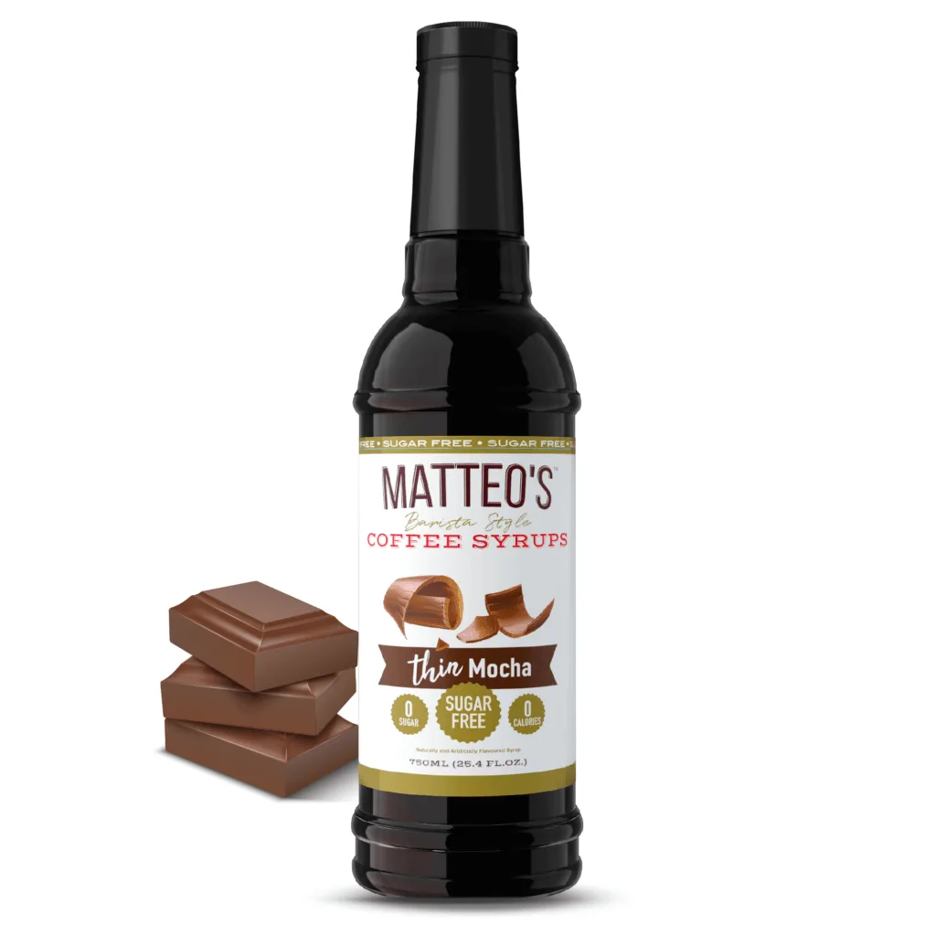 Sugar Free Coffee Syrup, Mocha | 6 x 750ml Bottles