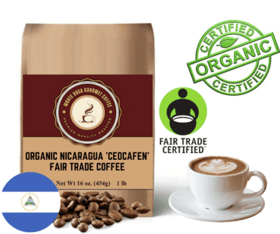 Organic Nicaragua 'Ceocafen' Fair Trade Coffee Beans