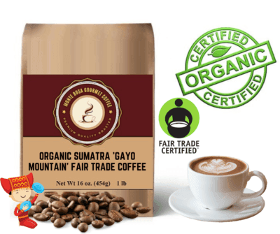 Fair Trade Coffee Organic Sumatra 'Gayo Mountain' 1 L / 5 L
