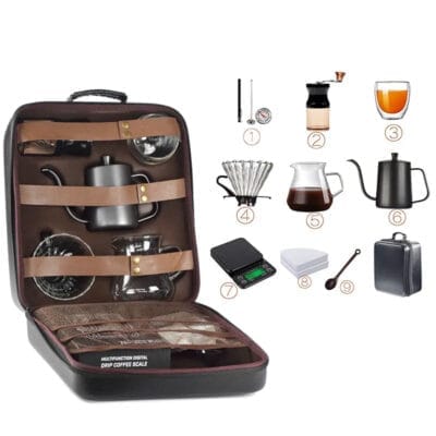 Gift Set of Travel Coffee Accessories Set