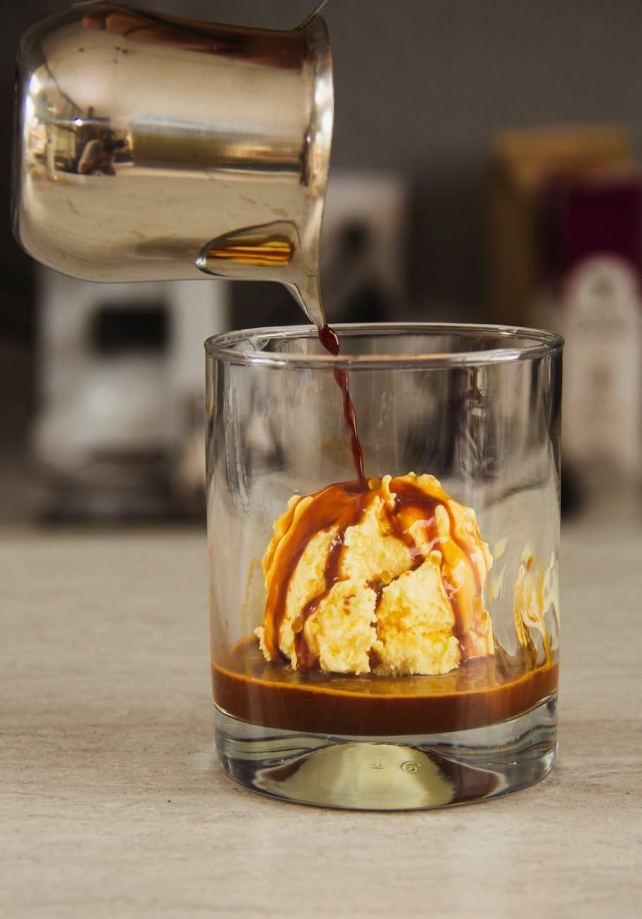 coffee with ice creams