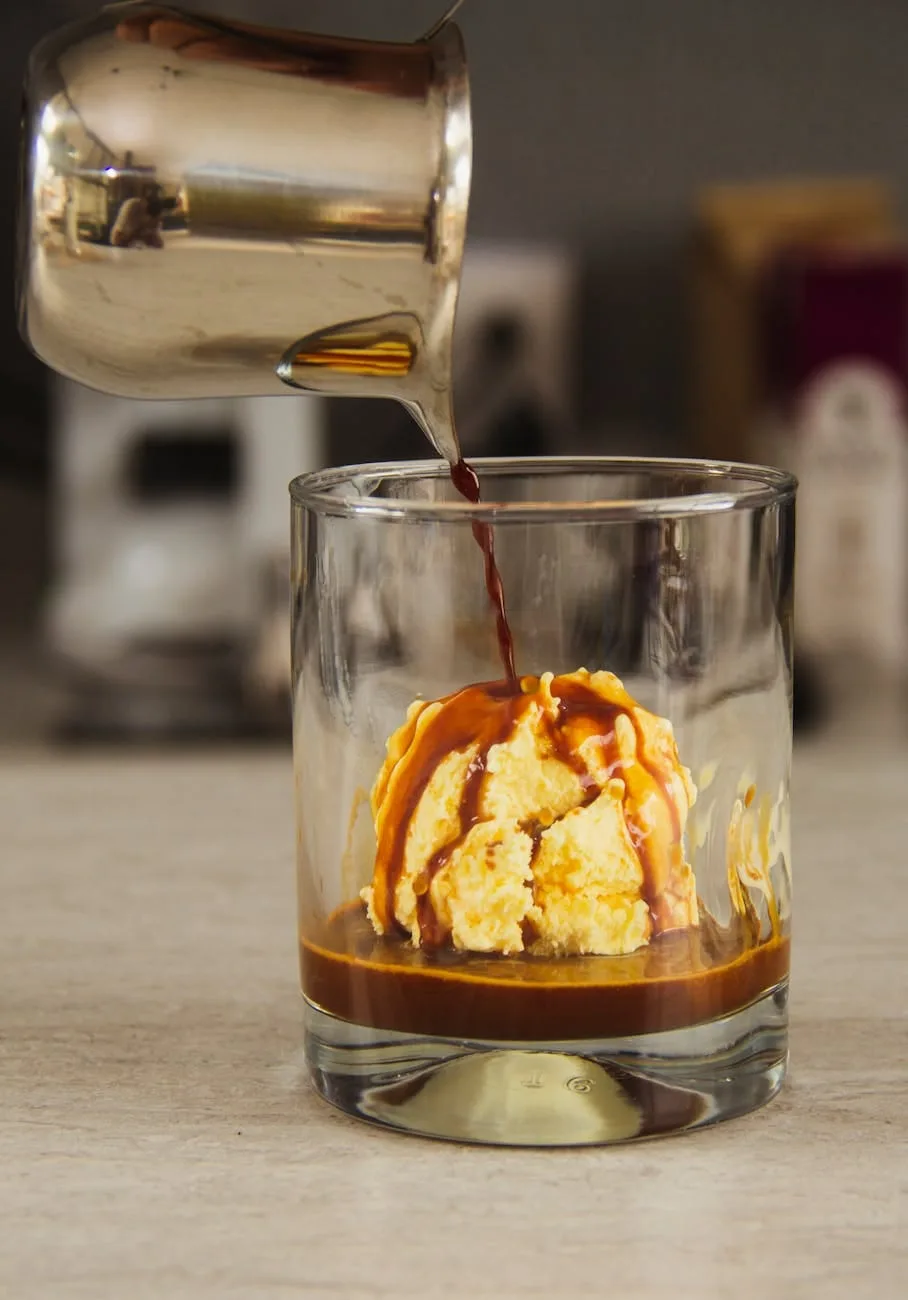 coffee with ice creams
